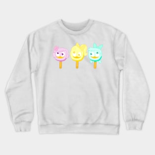 DuckTales Webby April May June  Sisters ice cream Crewneck Sweatshirt